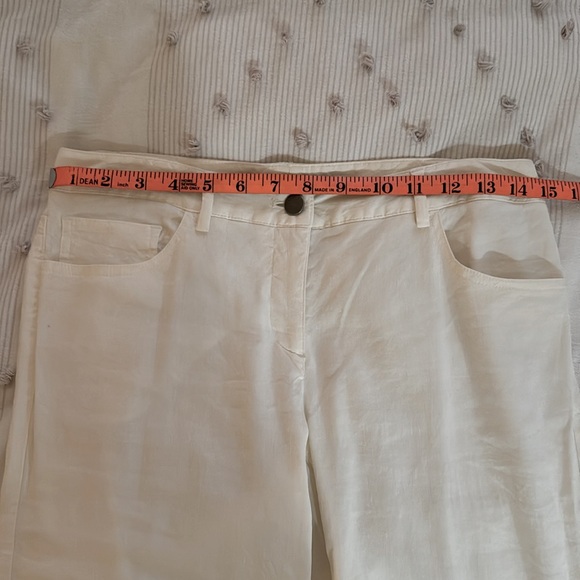 Theory, Vintage stretch linen wide leg pants. - Picture 7 of 9